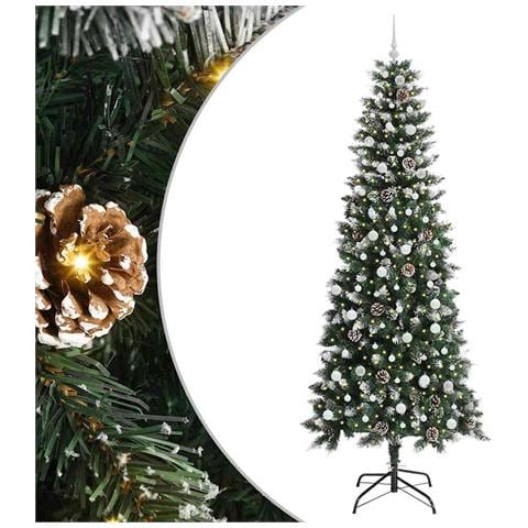 Albero di Natale artificiale con 300 LED Verde 240 cm - Foto 1