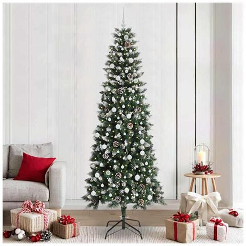 Albero di Natale artificiale con 300 LED Verde 240 cm - Foto 2