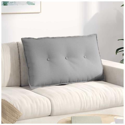 Cuscino per Schiena Grigio Nuvola 80 x 19 x 50 cm Tessuto - Foto 2
