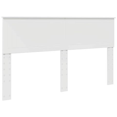 Testiera con testiera Bianco Lucido 160 cm Legno multistrato - Foto 1