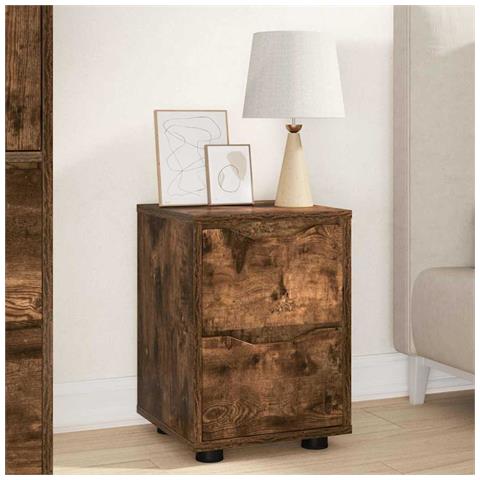Comodino Rovere fumé 30,5 x 30 x 43 cm Legno multistrato - Foto 2