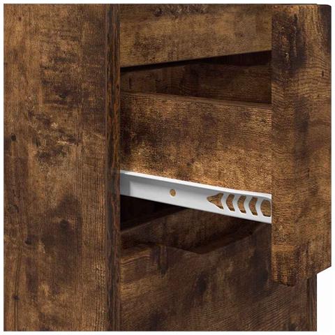 Comodino Rovere fumé 30,5 x 30 x 43 cm Legno multistrato - Foto 9