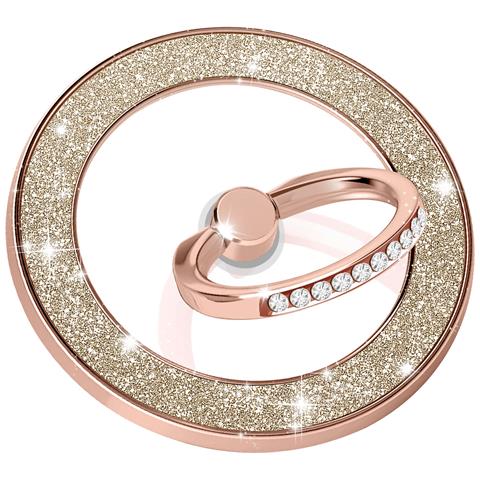 Anello Di Supporto Magsafe Per Iphone, Magnetico E Girevole, Design Con Glitter, Oro Rosa - Foto 1