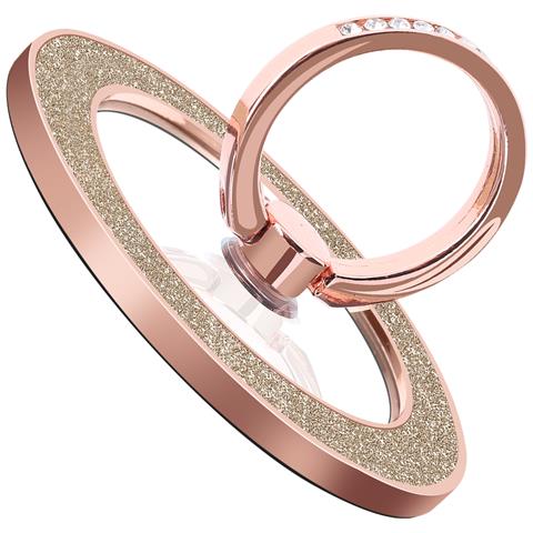 Anello Di Supporto Magsafe Per Iphone, Magnetico E Girevole, Design Con Glitter, Oro Rosa - Foto 5