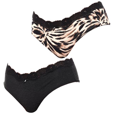 Confezione Da 2 Slip Perizoma Corti Da Donna In Cotone, Modello Coquettes 1031025 - Foto 1