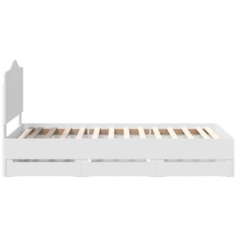 Struttura del letto Bianco 100 x 200 cm Legno Ingegnerizzato - Foto 9