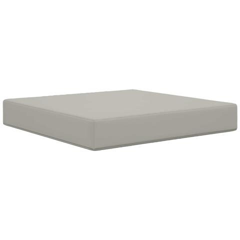 Cuscino per divano da esterno Grigio 60 x 60 x 8 cm Poliestere - Foto 1