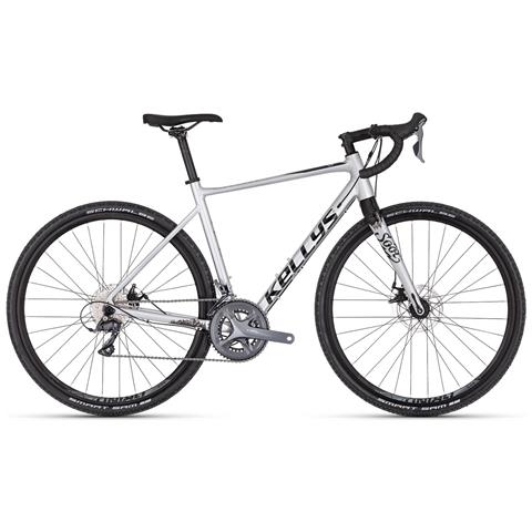Bici Gravel Uomo Ibrido Soot 30 Bicicletta In Alluminio Forcella In Carbonio Gruppo Cambio Shimano Claris 16v - M Argento - Foto 1