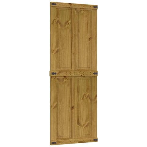 Porta del fienile Corona Marrone Miele 70 x 210 cm - Foto 1