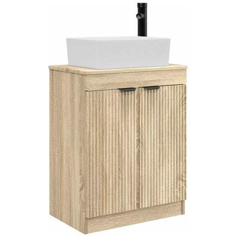 Mobile da bagno con lavabo Rovere Sonoma 54 x 35 x 83 cm - Foto 1
