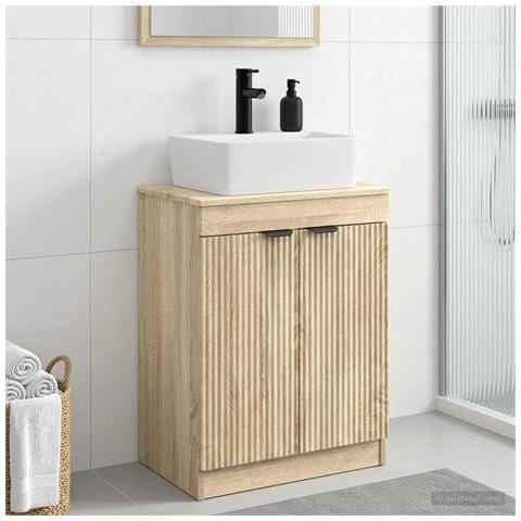 Mobile da bagno con lavabo Rovere Sonoma 54 x 35 x 83 cm - Foto 2