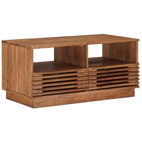 Tavolo da Caffè Fatto a Mano Marrone Teak 85 x 45,5 x 40 cm - Foto 1