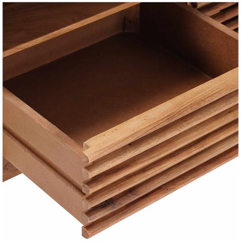 Tavolo da Caffè Fatto a Mano Marrone Teak 85 x 45,5 x 40 cm - Foto 9