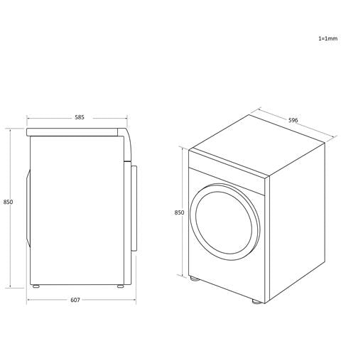 Smart, Asciugatrice 8 KG, Classe E, Bianco, Vapore, Wi-Fi, CSE H8ELE-S - Foto 11