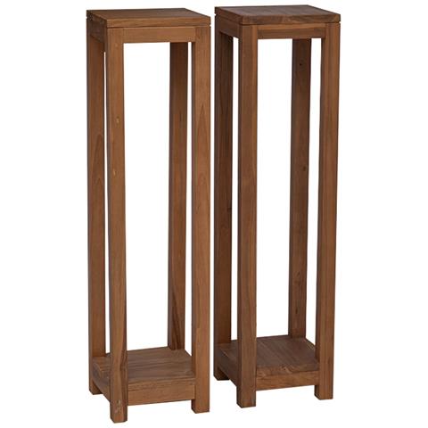 Supporto per piante 2 pz Naturale 25 x 25 x 100 cm - Foto 1