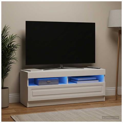 Mobile TV LED Bianco Legno ingegnerizzato - Foto 2