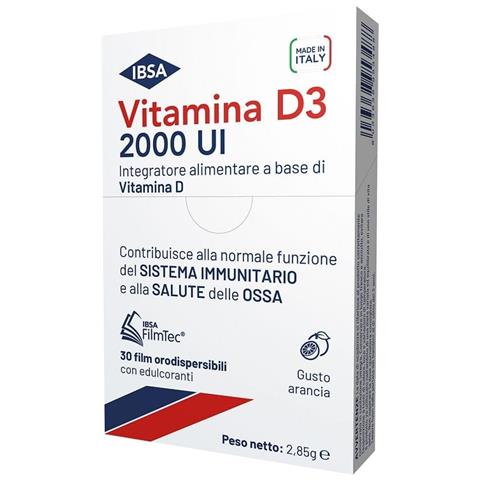 Vitamina D3 Ibsa 2000 ui 30 Film Orodispersibili - Foto 1