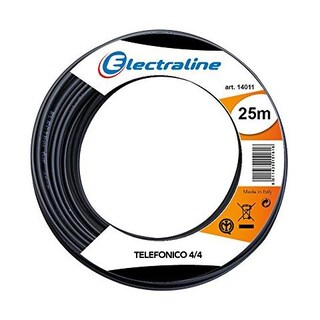 InLine 18848 Cavo Telefonico RJ12 1m – Maschio/maschio, 6 Fili, Nero