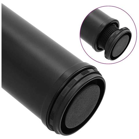 Set 4 Gambe Nere Tavolo Regolabili Con Staffe Triangolari 710 Mm - Foto 7