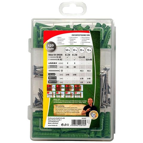 531227 ancoraggio a vite e tassello 80 pz Kit di viti e tasselli a muro - Foto 2