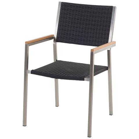 Set Tavolo E Sedie Da Giardino - In Vetro Temperato Bianco E Rattan - Tavolo 220 Con 8 Sedie - Grosseto - Foto 29