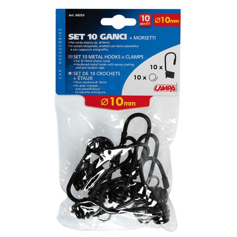 Set 10 Ganci E Morsetti Metal Per Corda Elastica 1 - Foto 2