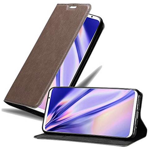 Cadorabo Custodia Compatibile Con Meizu 16 In Bruno Caffè - Coperchio Protettiva Con Chiusura Magnetica, Funzione Stand E Tasca Per Le Carte - Foto 1