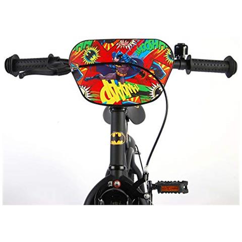 . batman Bici Bicicletta Bambino 16 Pollici Con Ruotine Rimovibili Nero 95% Assemblata - Foto 3