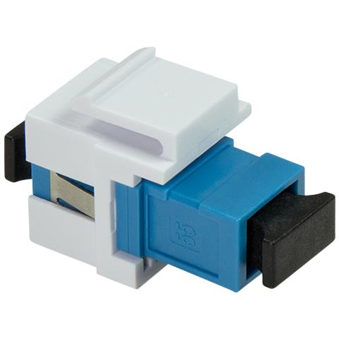 Giunto Fibra Sc Simplex Per Installazione Keystone Blu E Bianco - Foto 1