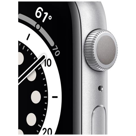 APPLE - Watch 6 44mm GPS con Cassa in alluminio Argento e Cinturino Sport  Regular Bianco - ePRICE