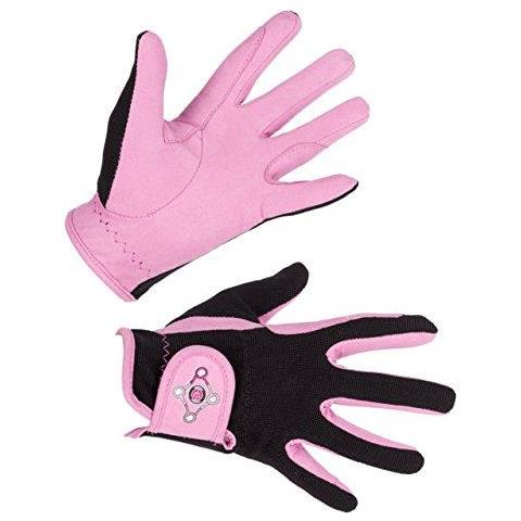 Bambini Kinderreithandschuh Lilli Nero Rosa Guanti Gre S Equitazione S - Foto 1
