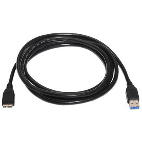 10.01.1101-BK, 3.0 (3.1 Gen 1) , USB A, Micro-USB B, Maschio / maschio, Nero, Foglio di alluminio Mylar - Foto 4