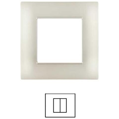 Placca 2 3 4 7 Posti Grigio Chiaro Vimar Plana Compatibile - Foto 1