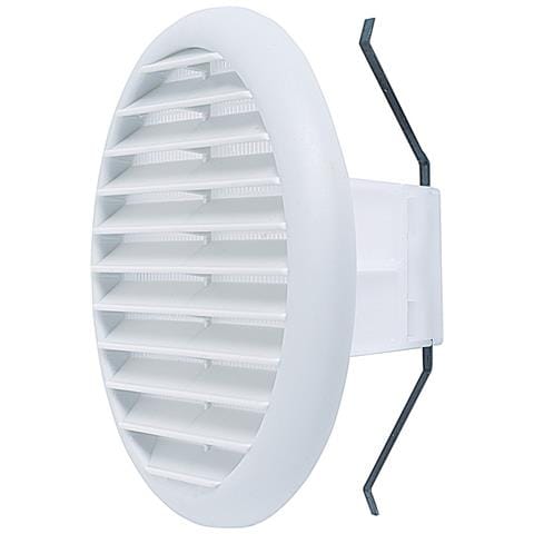 Griglia Di Ventilazione Tonda Mm 145 Bianca Con Molle E Rete Aerazione Foro Da Mm 80 A 125 - Foto 2