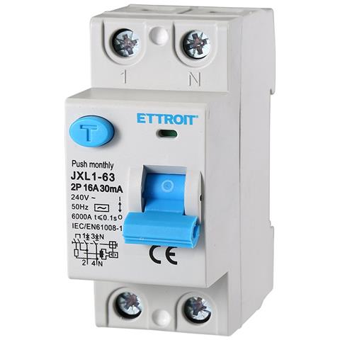 Interruttore Differenziale Puro 2p 16a 6ka 30ma 220v Salvavita 2 Pezzi - Foto 3