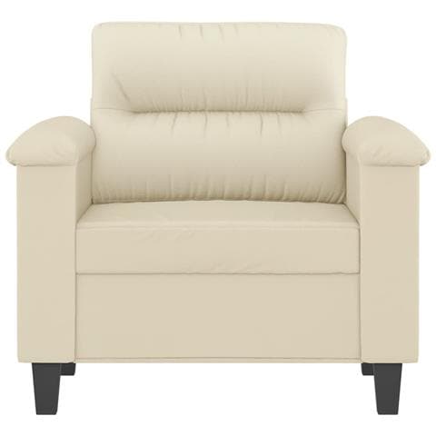 Poltrona Crema 60 Cm In Similpelle - Foto 3