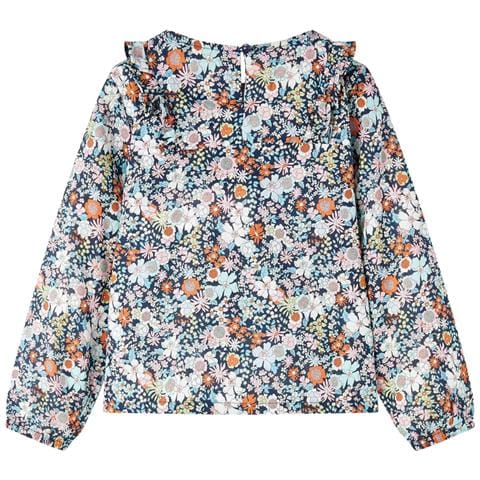 Camicia Da Bambina A Maniche Lunghe Blu Scuro 116 - Foto 2