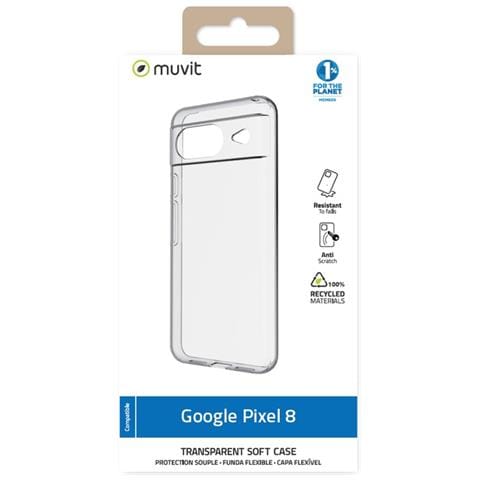 Cover Per Google Pixel 8 Flessibile Soft, Trasparente - Foto 2