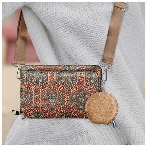 Pochette In Sughero, Collezione Corkart, Chiusura A Zip - Foto 2