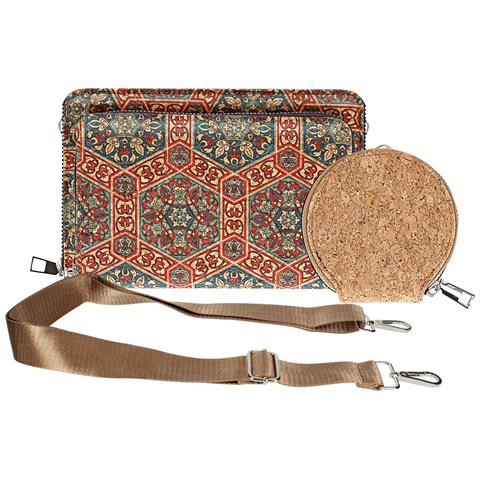 Pochette In Sughero, Collezione Corkart, Chiusura A Zip - Foto 1