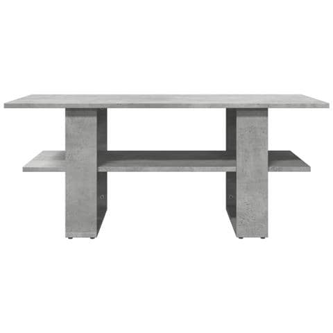 Tavolino Salotto Grigio Cemento 102x55x42 Cm Legno Multistrato - Foto 3