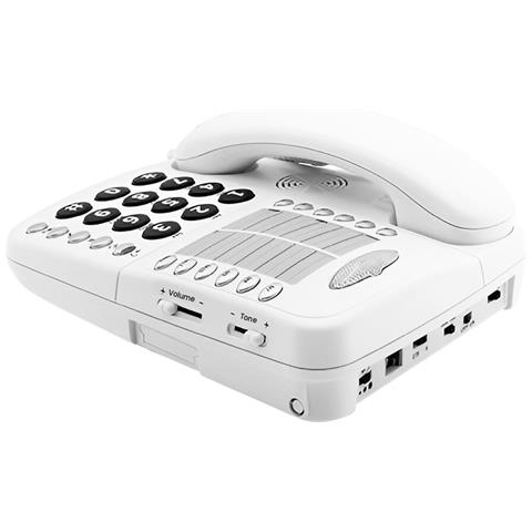 Telefono Fisso Per Senior 30 Db Con Suoneria Forte Regolabile Cl1100, Bianco - Foto 5
