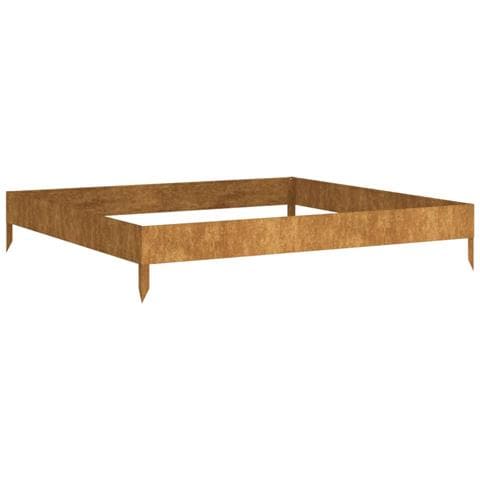 Fioriera Rialzata Da Giardino 100x100x18,5 Cm In Acciaio Corten - Foto 1