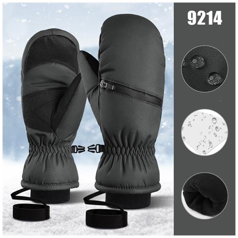 Guanti Da Sci - Touch Screen, Impermeabili, Antivento Black Xl - Foto 3