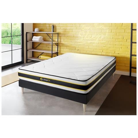 Kit Rete E Materasso Matrimoniale Flexy 140x190cm - Spessore : 22cm - Molle Insacchettate E Memory Foam - Rigido - Foto 1
