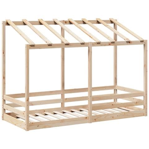 Letto Per Bambini Con Tetto 90x190 Cm In Legno Massello Di Pino - Foto 3