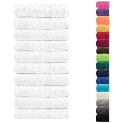 Asciugamani Premium SOLUND 50 pz Bianchi 50x100 cm 600gsm - Foto 2