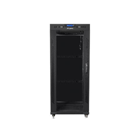 Free Standing Rack 19inch Cabinet 27u 600x600 Glass Door Lcd Flat Pack Black Rack Indipendenti - Foto 2