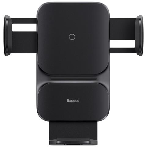 Supporto Da Auto Per Smartphone Con Ricarica Wireless Da 15w, Nero - Foto 1