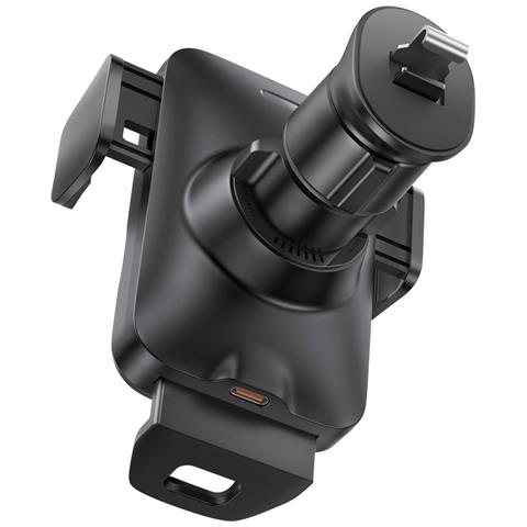 Supporto Da Auto Per Smartphone Con Ricarica Wireless Da 15w, Nero - Foto 5